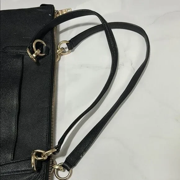 Coach Black Leather Women's Bag - Picture 3 of 5